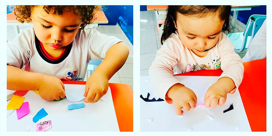 alunos da escola moura jardim em atividade 